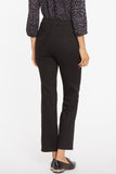 NYDJ ThighShaper™ Straight Ankle Jeans In Petite In BlackLast™ Denim With High Rise - Black Rinse