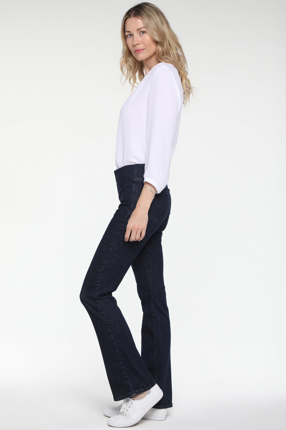In Langley | NYDJ Slim Pull-On Denim Bootcut - In SpanSpring™ Jeans Blue Petite