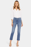 NYDJ Sheri Slim Ankle Jeans In Petite With Frayed Hems - Sweetbay