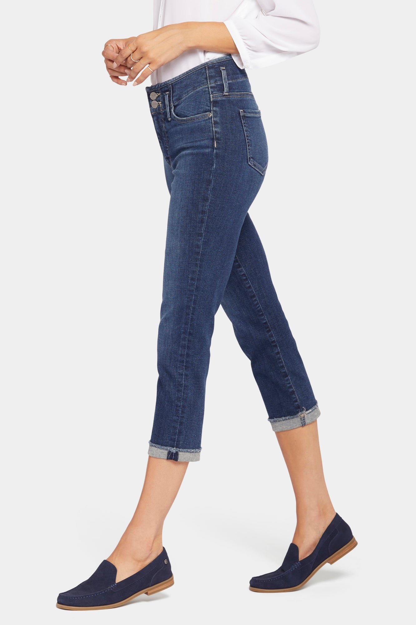 NYDJ Chloe Capri Jeans In Petite With Cuffs - Dimension