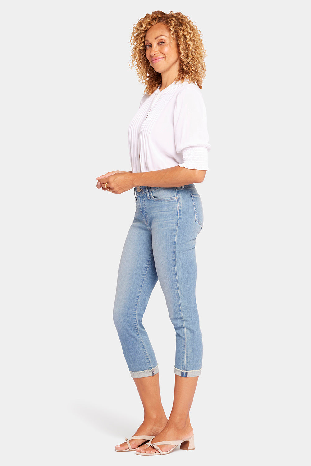 NYDJ Chloe Capri Jeans In Petite With Cuffs - Mesmerize