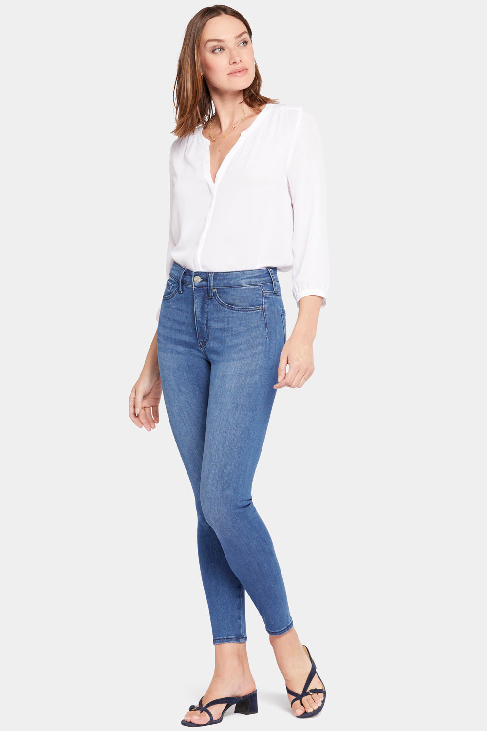 NYDJ Le Silhouette Ami Skinny Jeans In Petite With High Rise - Amour