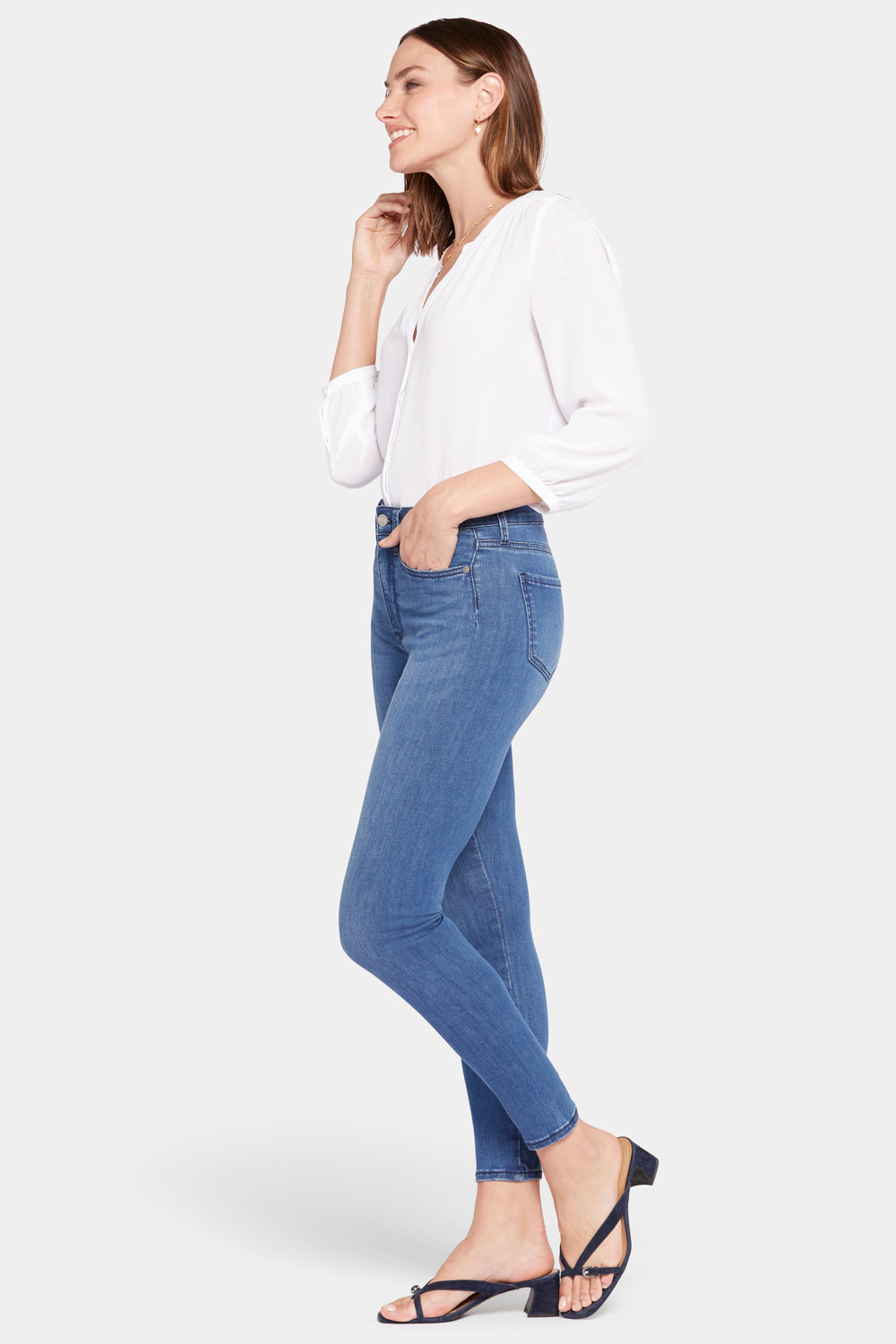 NYDJ Le Silhouette Ami Skinny Jeans In Petite With High Rise - Amour