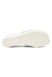 NYDJ Rory Wedge Sandals In Nubuck - White
