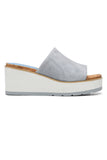 NYDJ Rysa Wedge Sandals In Wide Width In Kid Suede - Denim