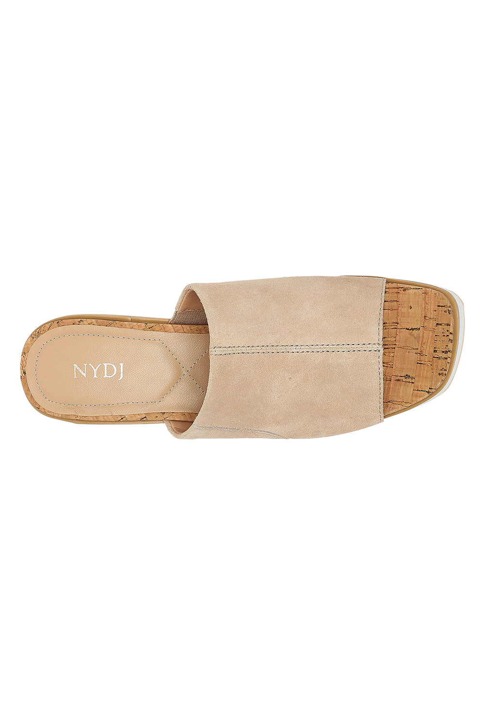 NYDJ Rysa Wedge Sandals In Wide Width In Kid Suede - Sand