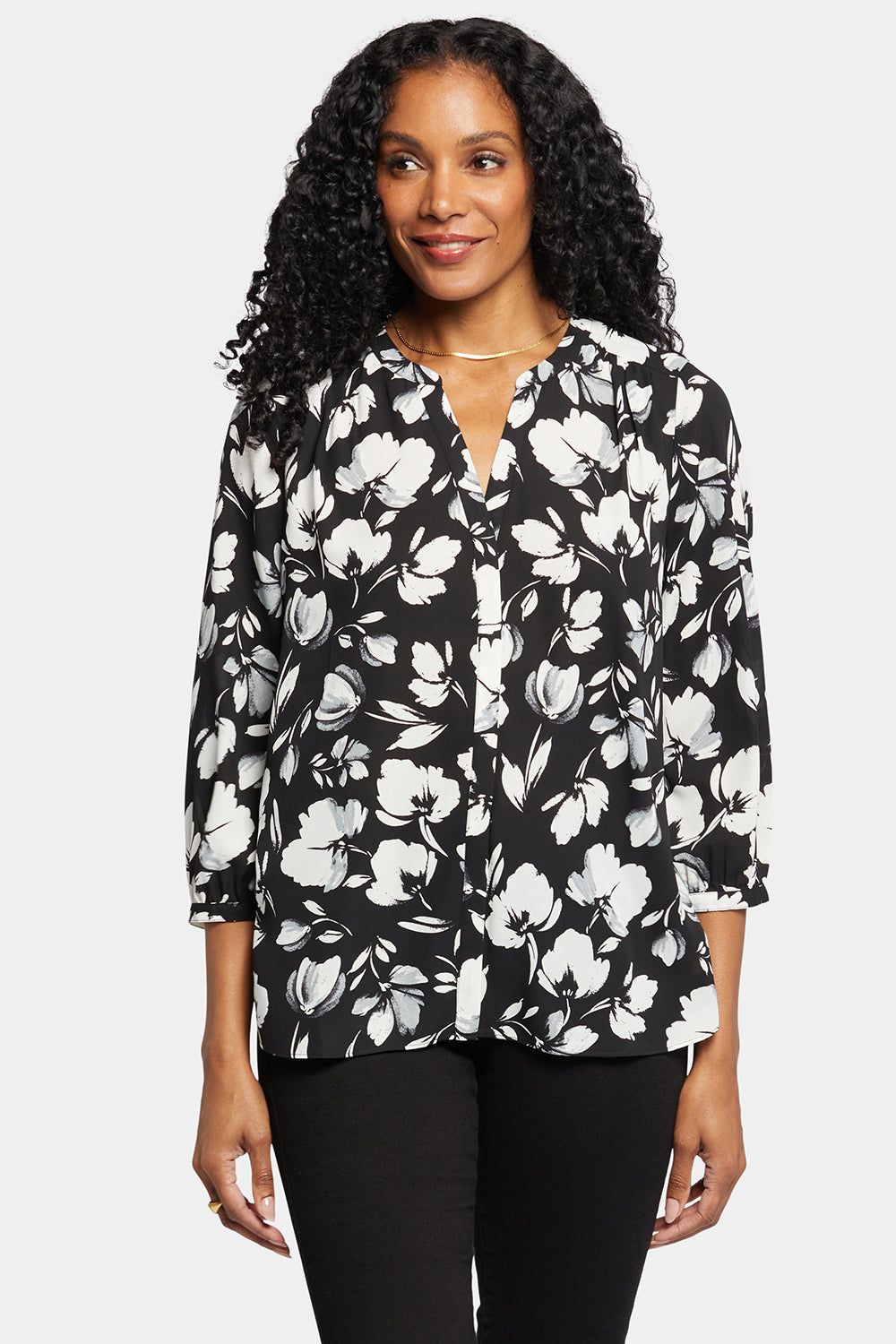 Pintuck Blouse - Bellefontaine Multi | NYDJ