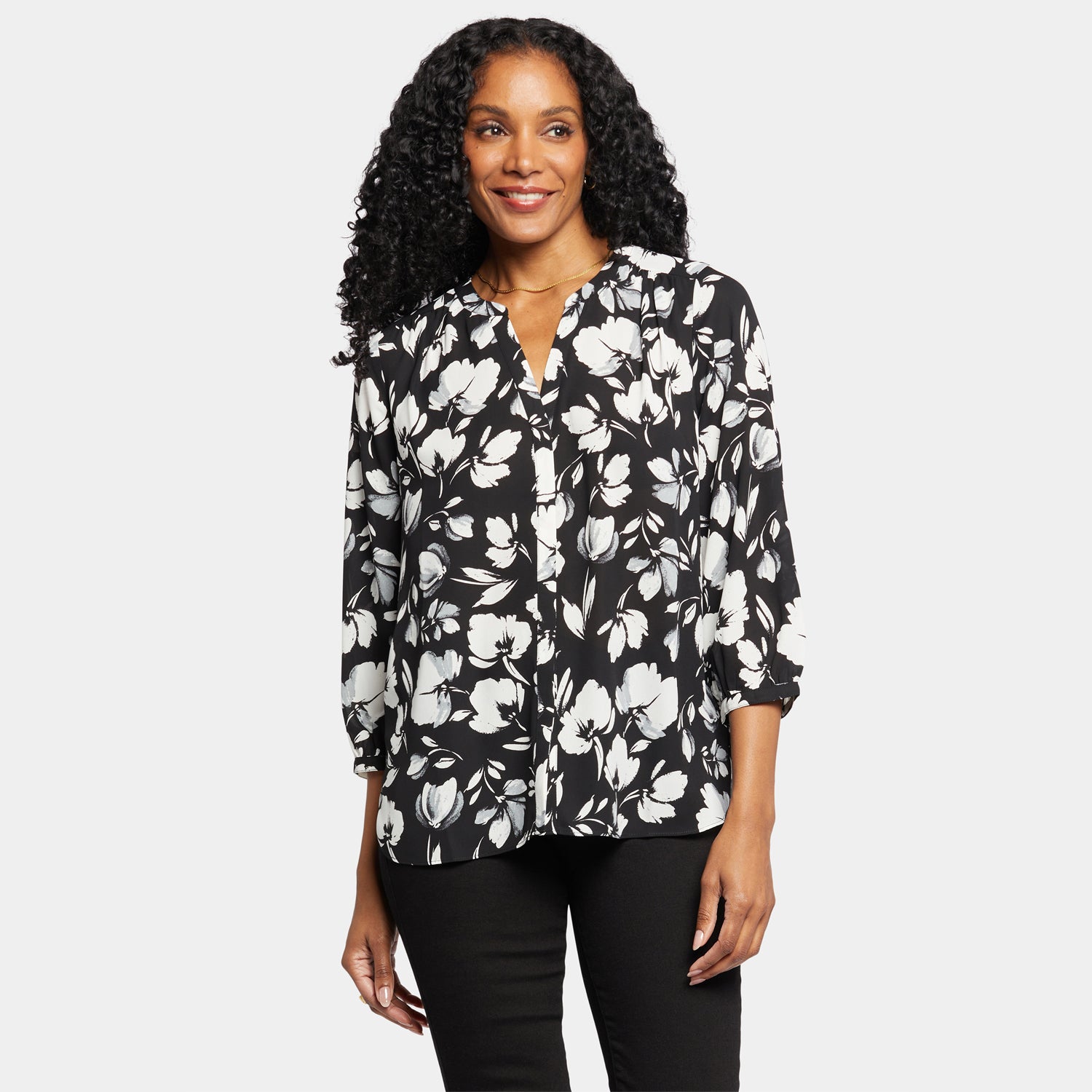 【foufou】伊勢丹限定 classical pintuck blouse Pintuck Blouse - Bellefontaine Multi | NYDJ