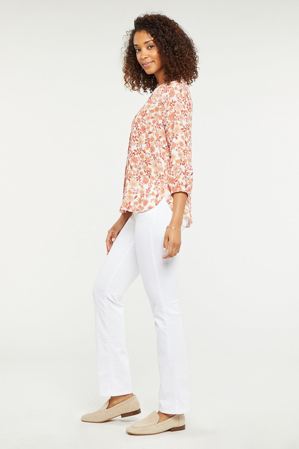 NYDJ Pintuck Blouse  - Peacedale Blossoms