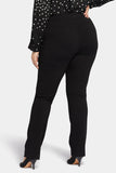 NYDJ Slim Trouser Pants In Plus Size In Ponte Knit - Black