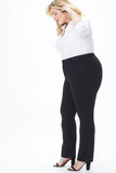 NYDJ Marilyn Straight Pants In Plus Size In Ponte Knit - Black