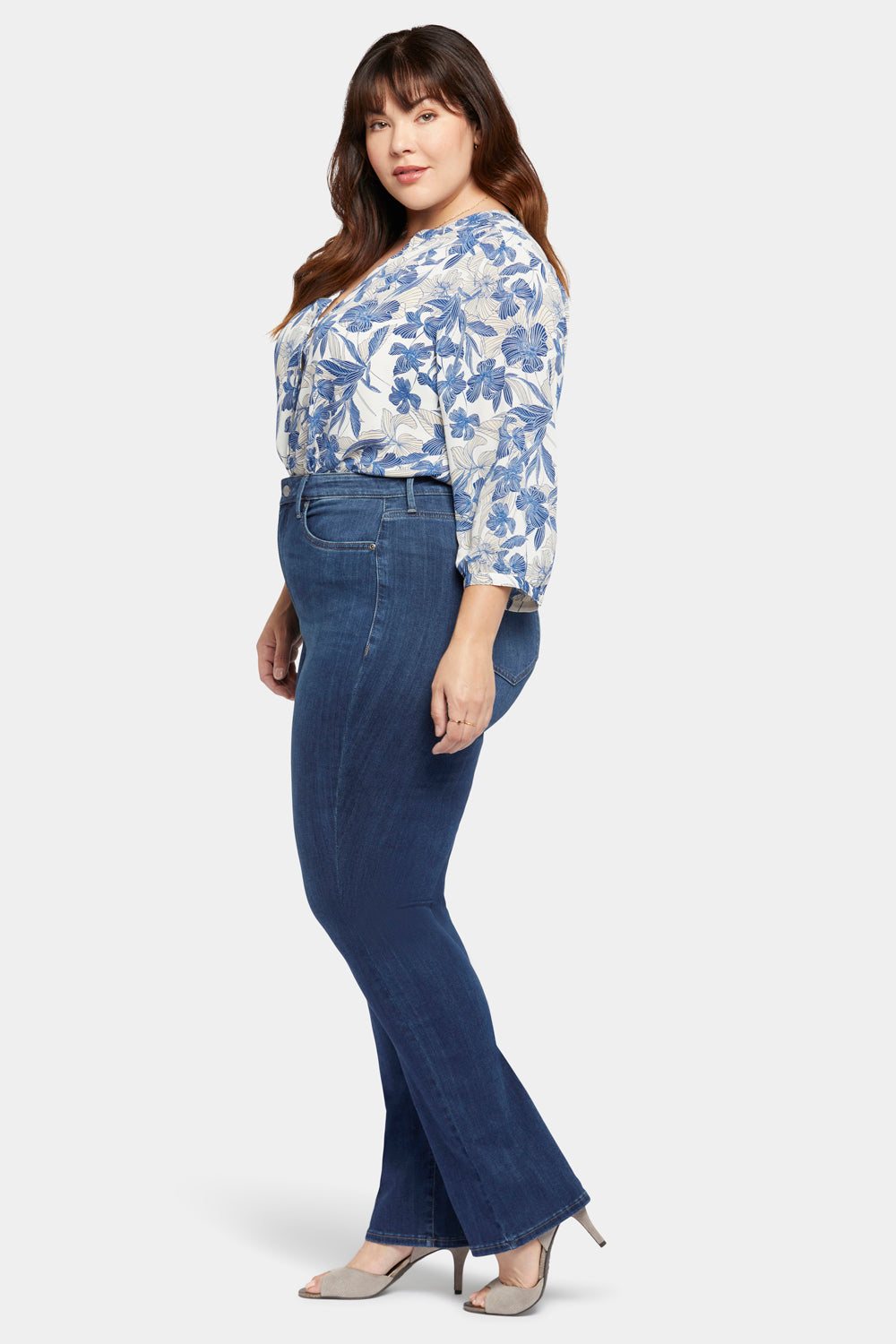 NYDJ Slim Bootcut Jeans In Plus Size In Sure Stretch® Denim - Blue Moon