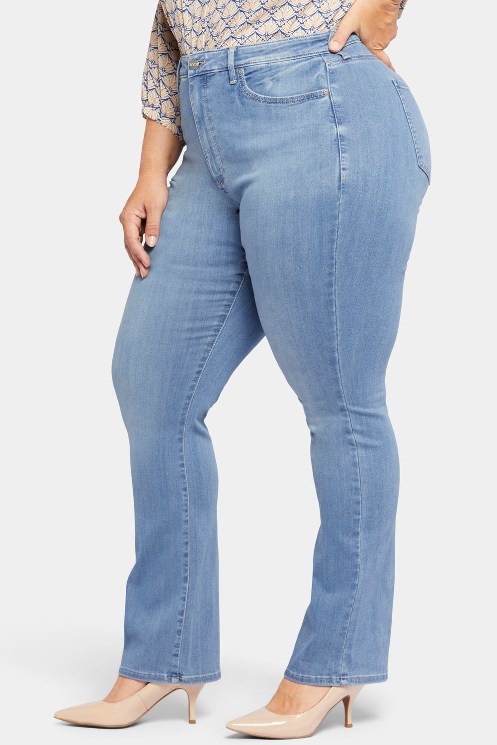 Slim Bootcut Jeans In Plus Size In Sure Stretch® Denim - Lovesick Blue ...