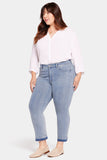 NYDJ Marilyn Straight Ankle Jeans In Plus Size In Sure Stretch® Denim With High Rise And Released Hems - Crystalline