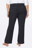 NYDJ Trouser Pants In Plus Size In Stretch Linen - Black