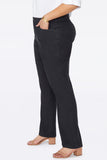 NYDJ Trouser Pants In Plus Size In Stretch Linen - Black