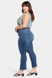 NYDJ Slim Bootcut Ankle Jeans In Plus Size In Cool Embrace® Denim With Frayed Hems - Awakening