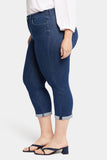 NYDJ Chloe Skinny Capri Jeans In Plus Size In Cool Embrace® Denim With Roll Cuffs - Arise