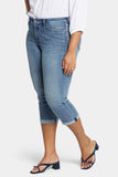 NYDJ Chloe Skinny Capri Jeans In Plus Size In Cool Embrace® Denim With Roll Cuffs - Prelude