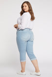 NYDJ Marilyn Straight Crop Jeans In Plus Size In Cool Embrace® Denim With Cuffs - Hollander