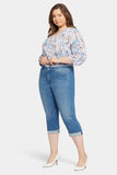 NYDJ Marilyn Straight Crop Jeans In Plus Size In Cool Embrace® Denim With Cuffs - Stunning