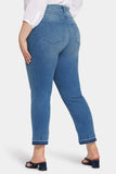 NYDJ Marilyn Straight Ankle Jeans In Plus Size In Cool Embrace® Denim With High Rise And Released Hems - Stunning