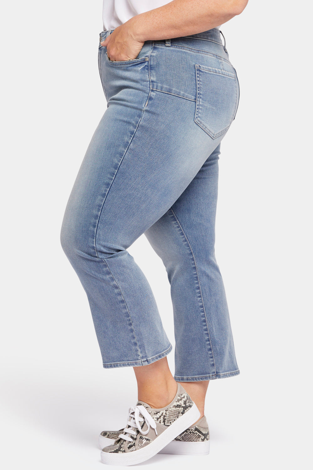 NYDJ Uplift Fiona Slim Flared Ankle Jeans In Plus Size In Future Fit Denim® - Spellbound