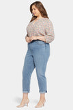 NYDJ Margot Girlfriend Jeans In Plus Size With Roll Cuffs - Angel