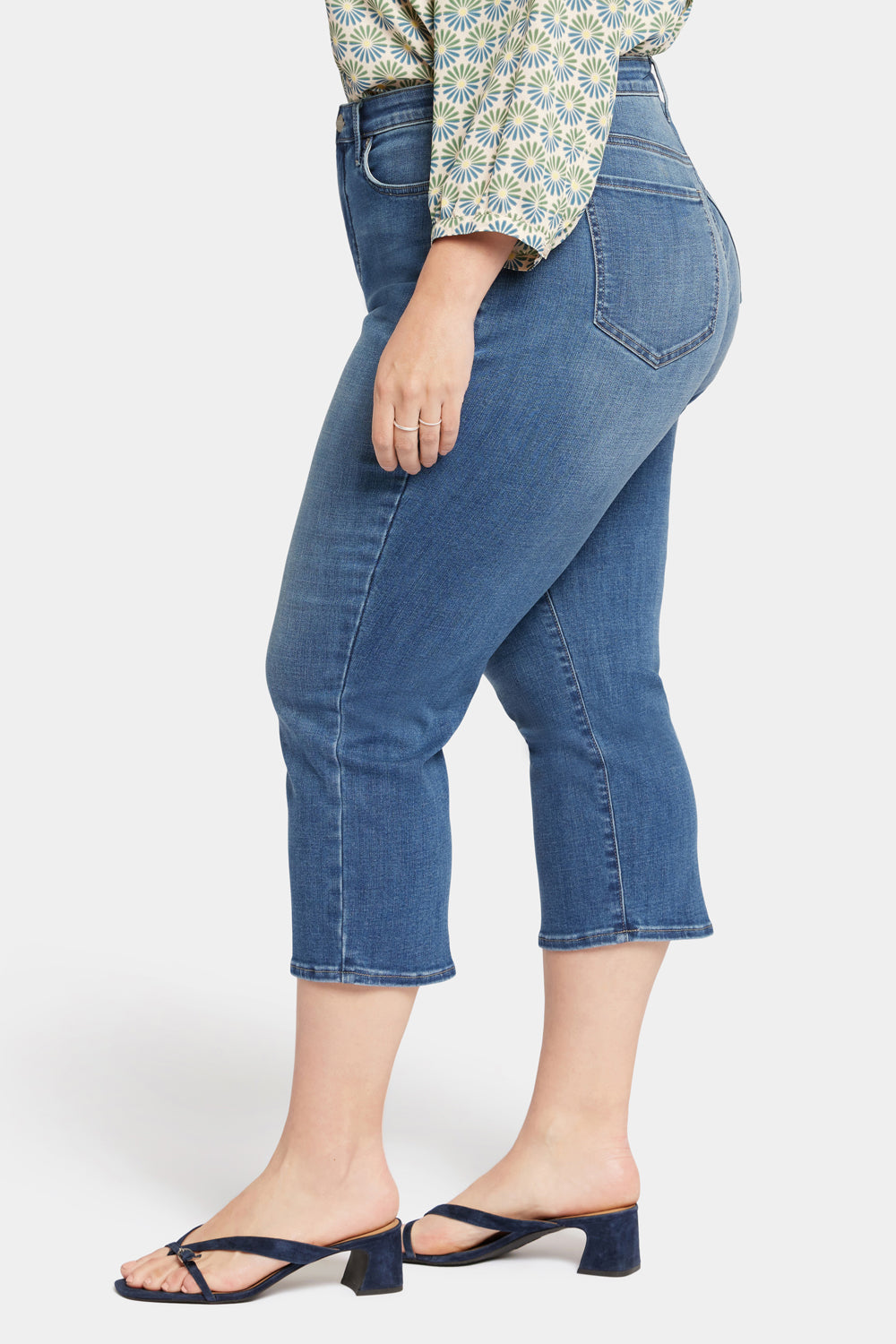 NYDJ Joni Relaxed Capri Jeans In Plus Size With High Rise - Awakening