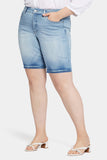 NYDJ Briella 11 Inch Denim Shorts In Plus Size  - New Wave