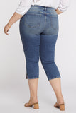 NYDJ Chloe Capri Jeans In Plus Size With Side Slits - Loire