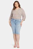 NYDJ Bike Capri Jeans In Plus Size With Riveted Side Slits - Afterglow
