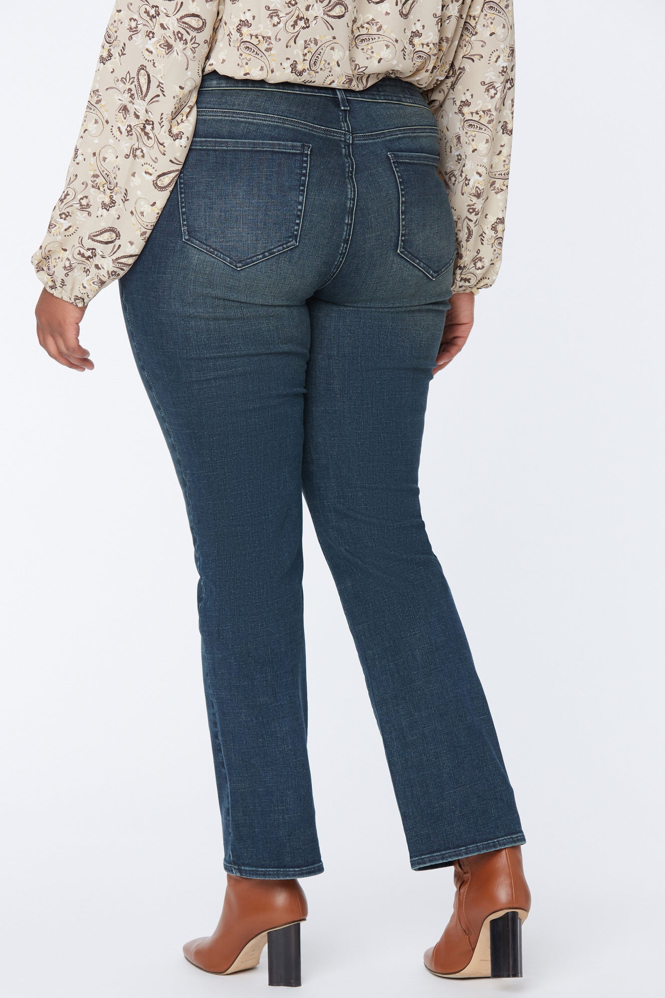 NYDJ Marilyn Straight Jeans In Plus Size  - Prosperity