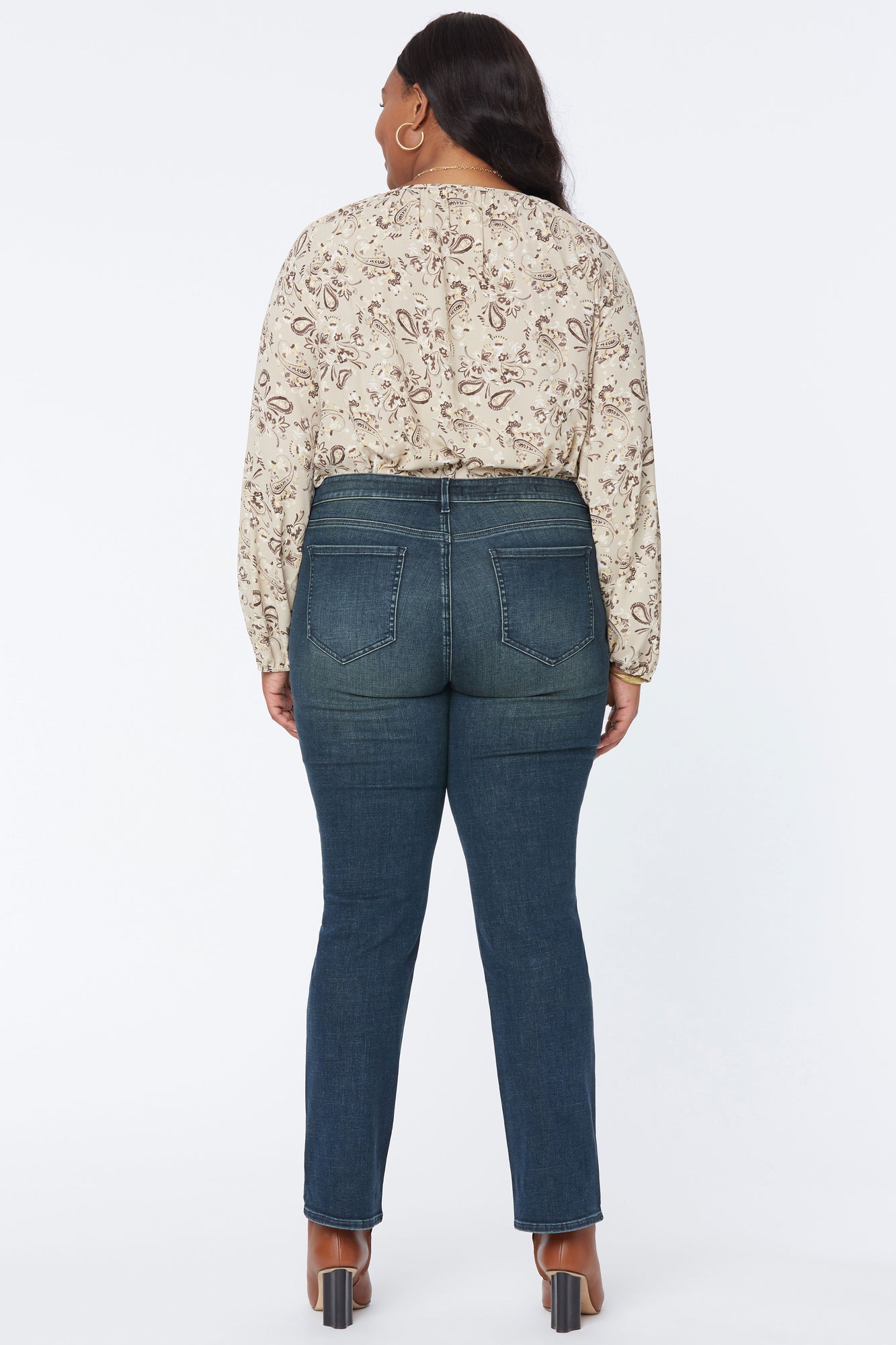 NYDJ Marilyn Straight Jeans In Plus Size  - Prosperity