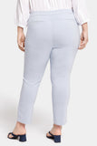 NYDJ Slim Trouser Ankle Pants In Plus Size  - Light Blue Heather