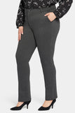 NYDJ Classic Trouser Pants In Plus Size Sculpt-Her™ Collection - Charcoal Heathered