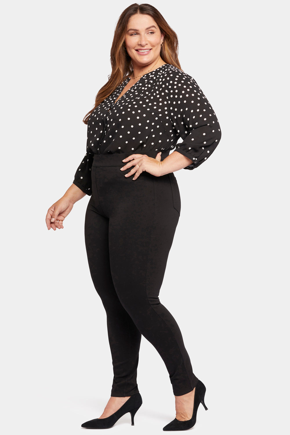 NYDJ Modern Legging Pants In Plus Size Sculpt-Her™ Collection - Black