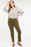 NYDJ Sheri Slim Pants In Plus Size In Corduroy - Moss