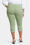 NYDJ Chloe Skinny Capri Jeans In Plus Size In Cool Embrace® Denim With Roll Cuffs - English Ivy