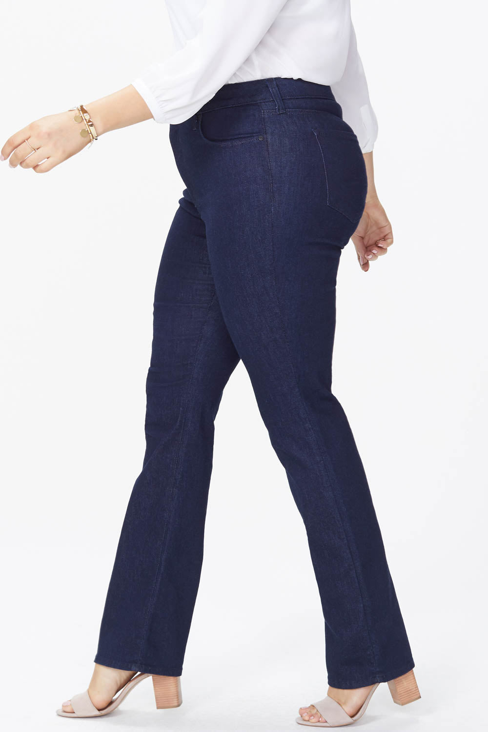 NYDJ Marilyn Straight Jeans In Plus Size  - Rinse