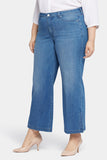 NYDJ Teresa Wide Leg Ankle Jeans In Plus Size With Side Plackets - Stunning