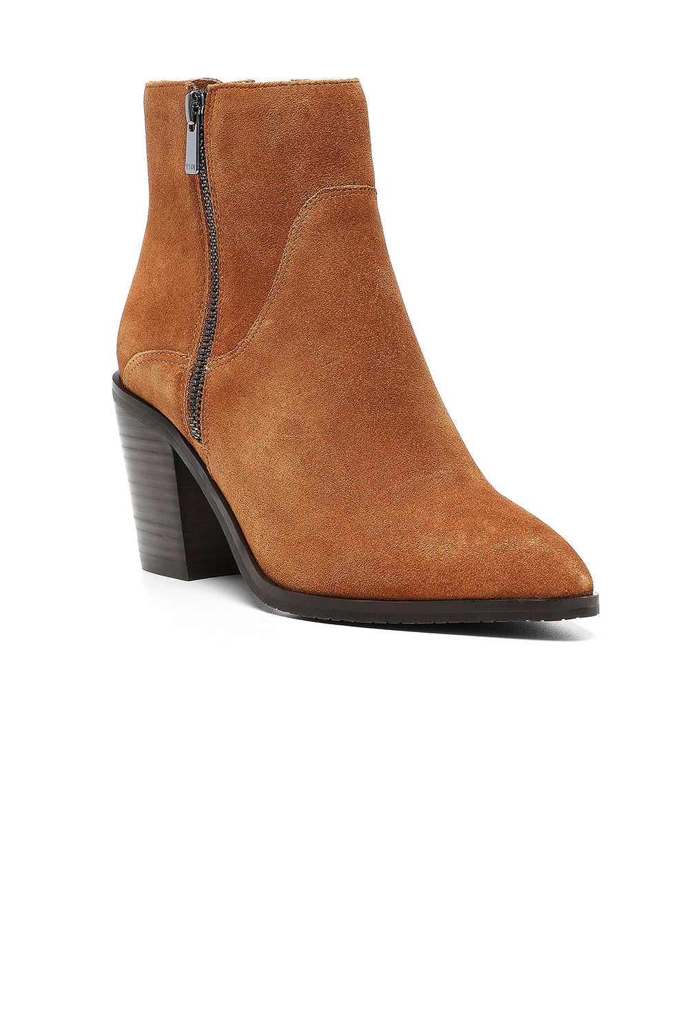 NYDJ Wendy Booties In Calf Suede - Saddle