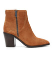 NYDJ Wendy Booties In Calf Suede - Saddle