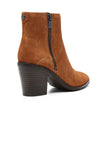 NYDJ Wendy Booties In Calf Suede - Saddle