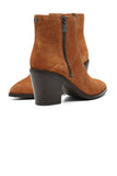 NYDJ Wendy Booties In Calf Suede - Saddle