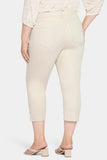 NYDJ Chloe Capri Jeans In Plus Size With Side Slits - Feather