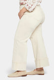 NYDJ Teresa Wide Leg Jeans In Plus Size With Deep Cuffs  - White Creek