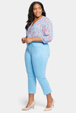 NYDJ Marilyn Straight Ankle Jeans In Plus Size  - Bluebell
