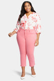 NYDJ Marilyn Straight Ankle Jeans In Plus Size  - Pink Punch