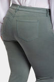 NYDJ Marilyn Straight Jeans In Plus Size  - Sage Leaf